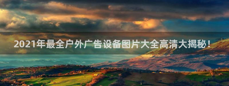 杏宇平台登录步骤：2021年最全户外广告